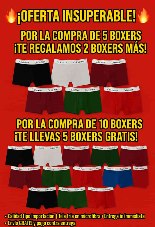 COMBO BOXER®︎ EN MICROFIBRA + BOXER GRATIS 🎁