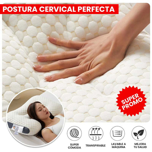 Almohada Ortopedica con alineación cervical